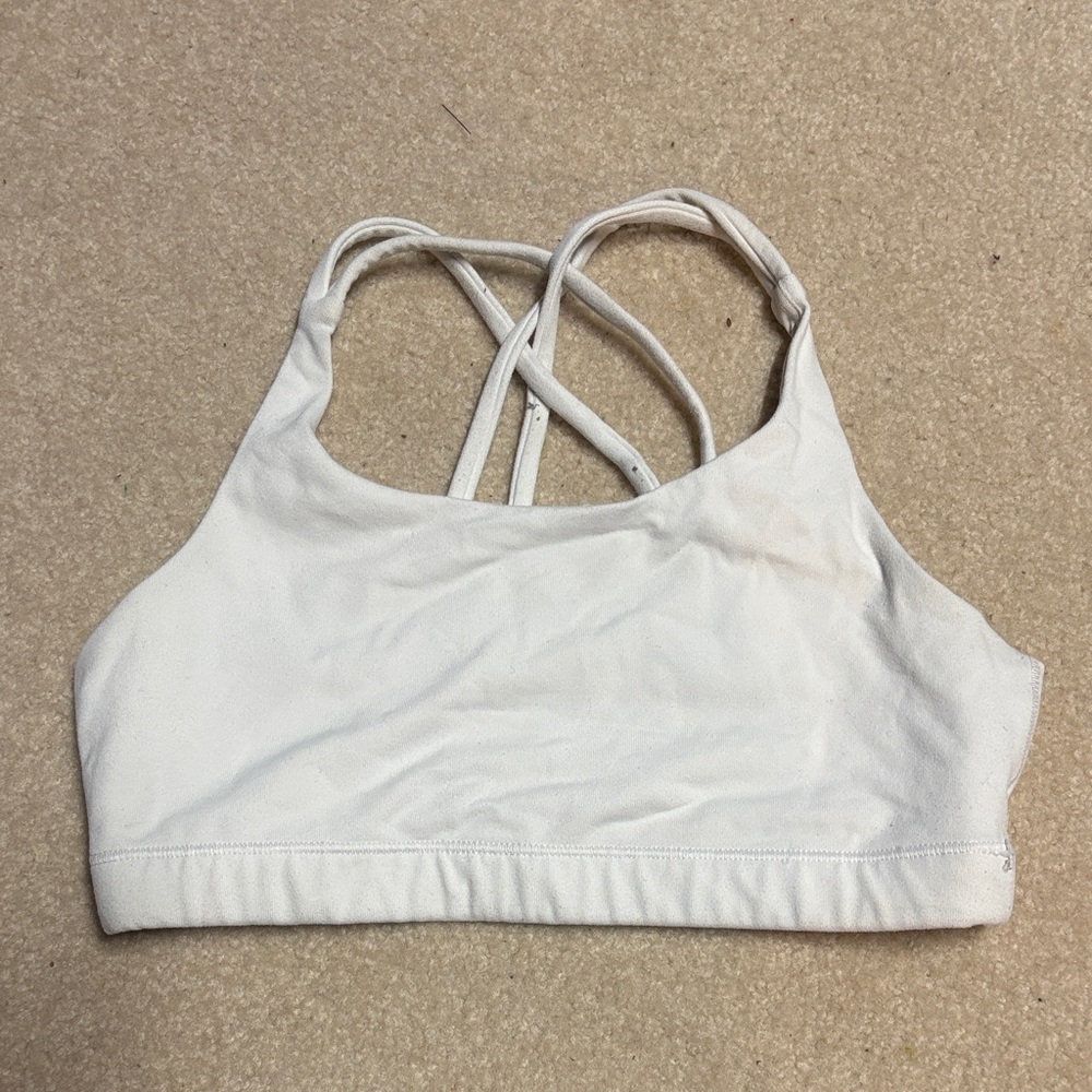 Athleta Girl White Sports Bra size L